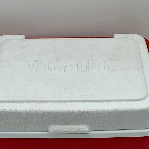 Thermos Cooler Model 7708 80's 90's Red Vintage - Picture 3 of 9